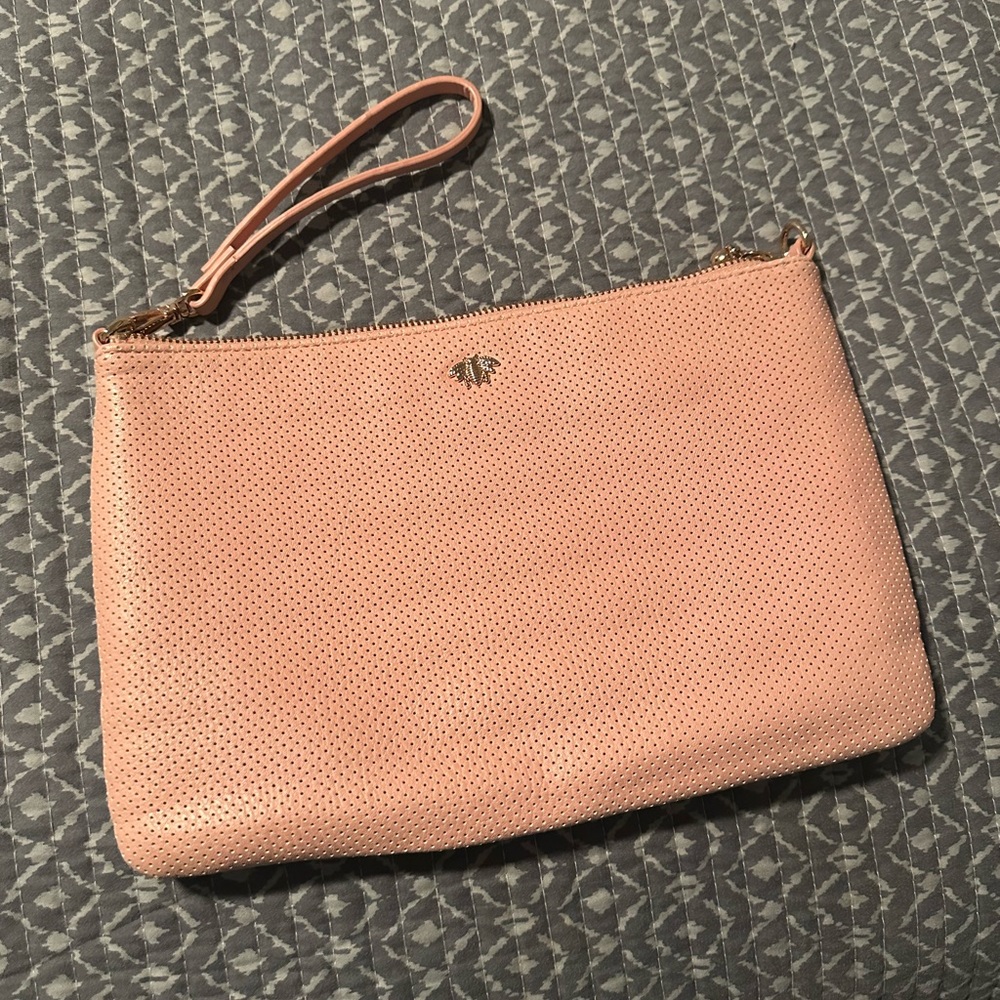 Pink large clutch